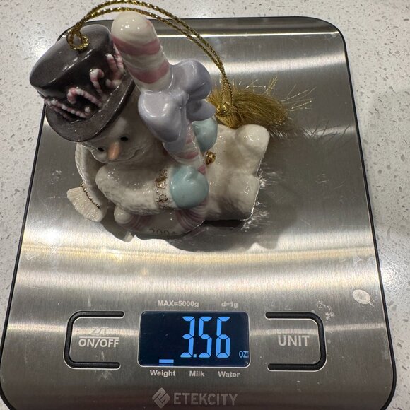 Lenox 2004 “Snowman With Candy Cane” Ornament - Picture 7 of 8